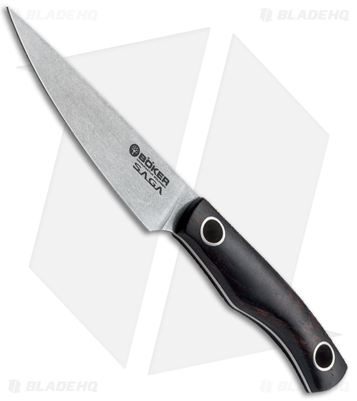 Boker Vox Saga 3-Piece Kitchen Knife Set Grenadill Wood