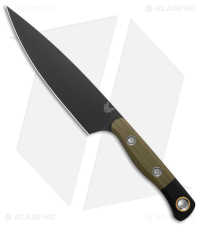 Benchmade 3-Piece Set Kitchen Knives OD Green/Black G-10 4000BK-01