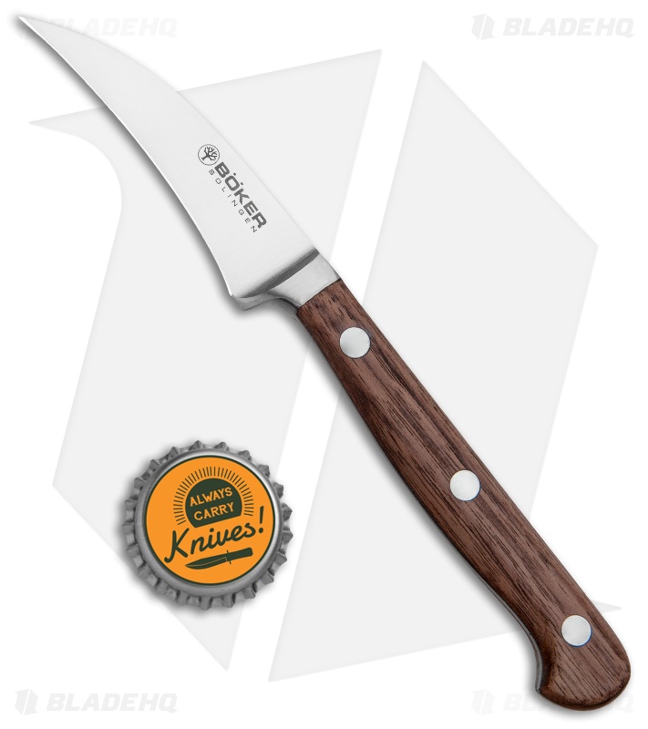 Boker Heritage 2.75" Peeling Kitchen Knife Walnut Wood