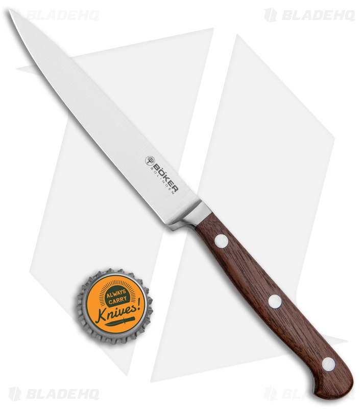 Boker Heritage 4.5" Office/Paring Kitchen Knife Walnut Wood