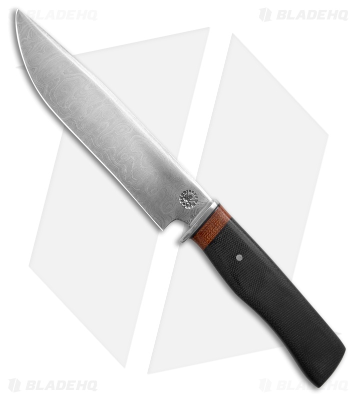 Cunningham Custom Chefs Knife Graphite Black Micarta (6.375" Damascus)