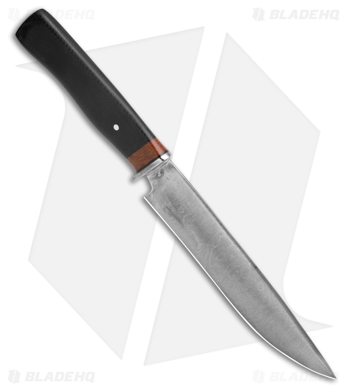 Cunningham Custom Chefs Knife Graphite Black Micarta (6.375" Damascus)