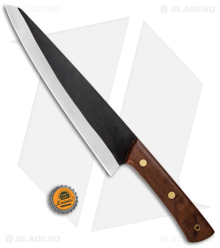 Forge and Foundry Chef's Knife Walnut  ( 9" Black )  FFCKW9