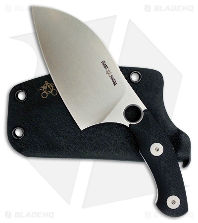 GiantMouse GMF1-Chef Fixed Blade Knife Black G-10 (3.3" SW Nitro-B)