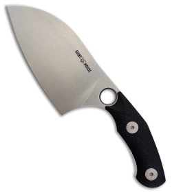 GiantMouse GMF1-Chef Fixed Blade Knife Black G-10 (3.3" SW Nitro-B)