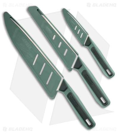 Gerber ComplEAT 3PC Outdoor Camping Knife Set (Baltic Haze Green) G1067404