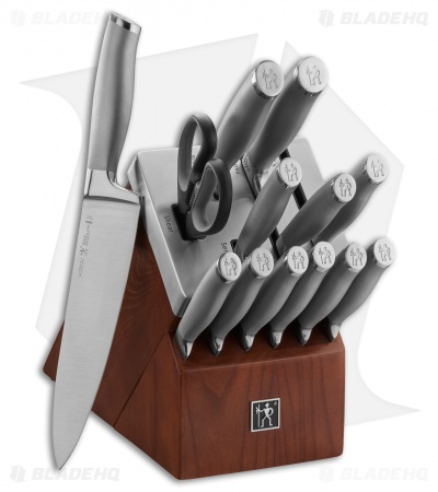 Henckels International Modernist 14-Pc Sharpening Block Set Self Kitchen Knives