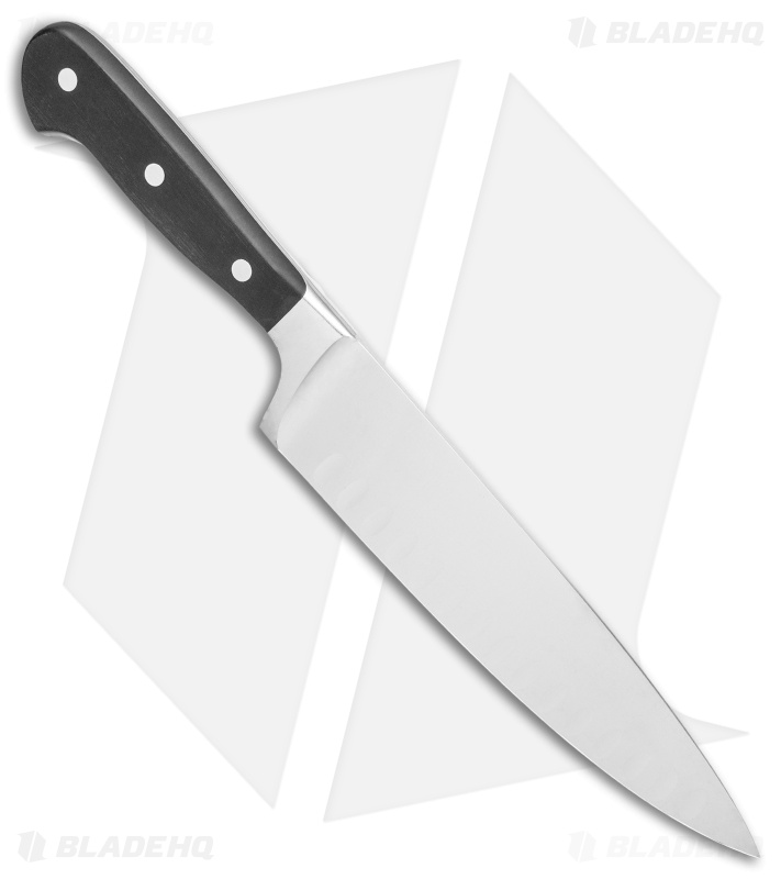Wusthof Classic 8" Hollow Edge Cook's/Chef's Kitchen Knife Black Polymer