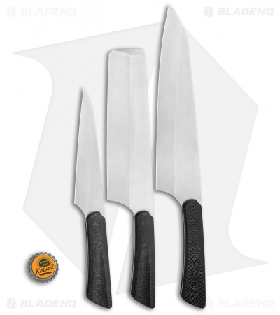 Jake Hoback Knives Tactical Kitchen Knife Set Carbon Fiber (Satin)