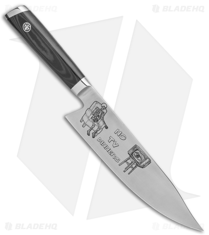 Mattia Borrani Production 8" Bowie Chef Kitchen Knife (Satin) No TV Dinner