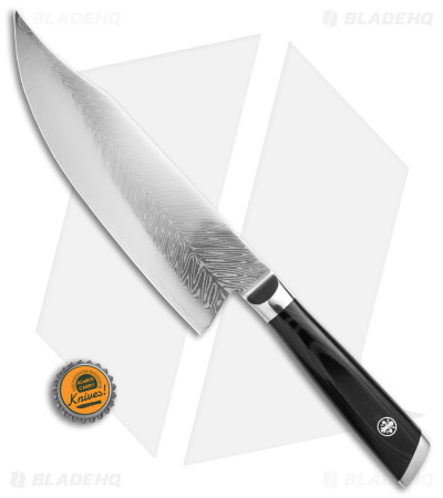 Mattia Borrani Production 8" Bowie Chef Kitchen Knife (Damascus)