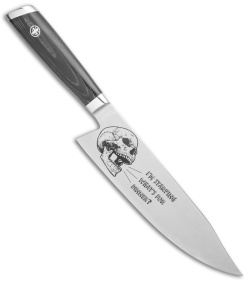 Mattia Borrani Production 8" Bowie Chef Kitchen Knife (Satin) I