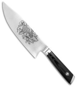 Mattia Borrani Production 8" Bowie Chef Kitchen Knife (Satin) Koi