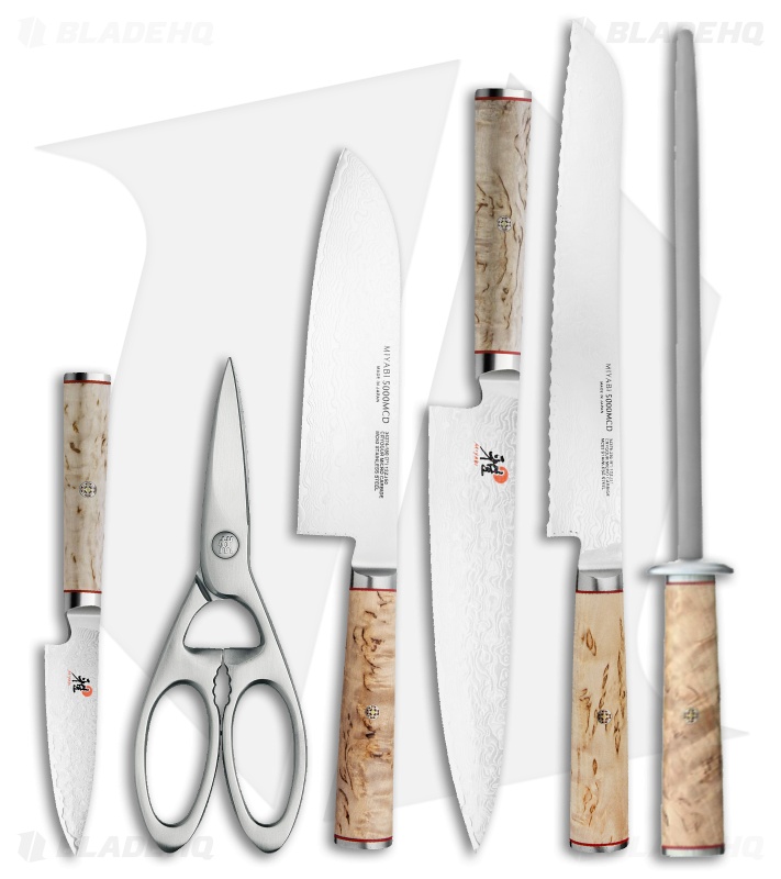 Miyabi Birchwood 7 Piece Kitchen Knife Set | Blade HQ