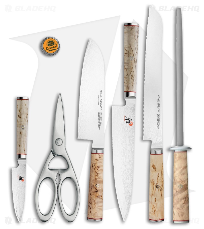 Miyabi Birchwood 7 Piece Kitchen Knife Set | Blade HQ