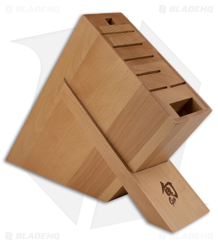 Shun 8Slot Kickstand Kitchen Knife Block DM0838 Blade HQ