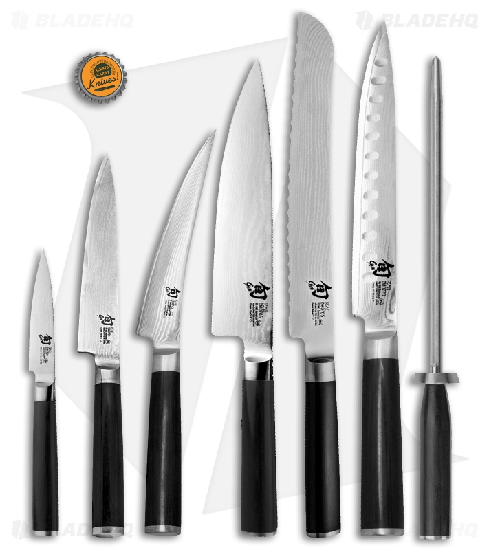 Shun Classic 8-Piece Student Kitchen Knife Set w/Knife Roll