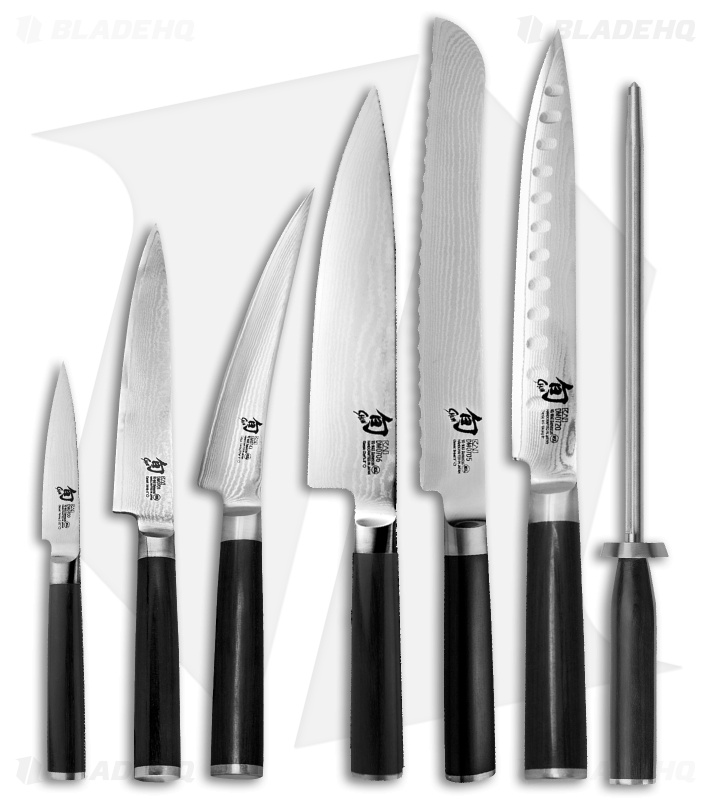 Shun Classic 8-Piece Student Kitchen Knife Set w/Knife Roll - DMS0899