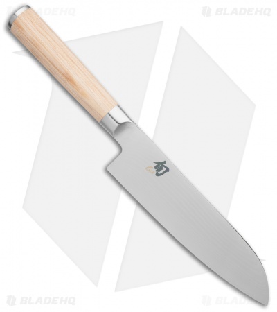Shun Classic Blonde 7"  Santoku Kitchen Knife Pakkawood
