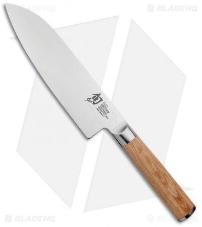 Shun Classic Blonde 7"  Santoku Kitchen Knife Pakkawood