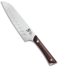 Shun Kanso 7" Hollow-Ground Santoku Kitchen Knife Wenge Wood