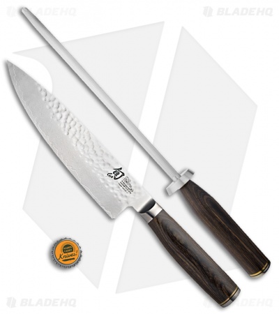 Shun Premier 3-Piece Build-A-Block Kitchen Knife Bamboo Block  Set Pakkawood