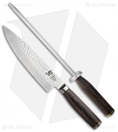 Shun Premier 3-Piece Build-A-Block Kitchen Knife Bamboo Block  Set Pakkawood