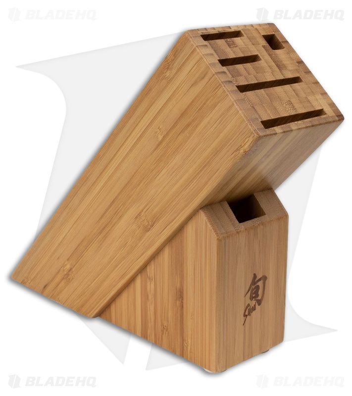 Shun Premier 5-Piece Starter Bamboo Block Knife Set Pakkawood