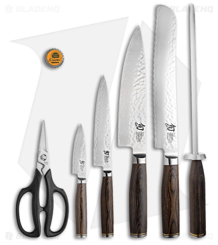 Shun Premier 7-Piece Essential Bamboo Block Set Pakkawwod