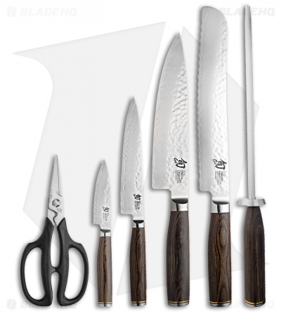 Shun Premier 7-Piece Essential Bamboo Block Set Pakkawwod