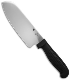 Spyderco 6&quot; Santoku Knife Black Sermollan K08PBK | 36242