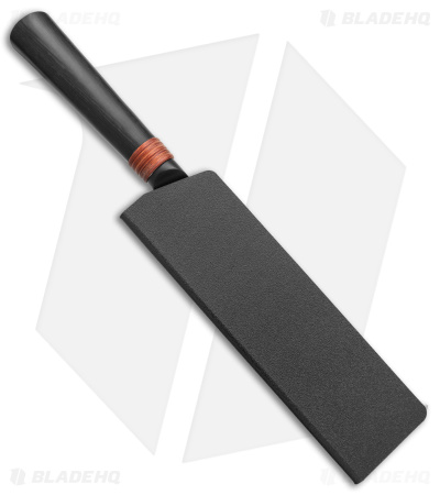 Tuo Cutlery Dark Knight 5.5" Santoku Knife Black Pakkawood (Black)