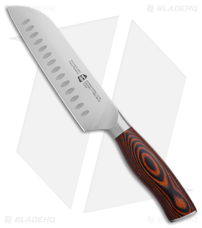 Tuo Cutlery Fiery Phoenix 8-Piece Kitchen Knife Block Set (Chef's + Bead)