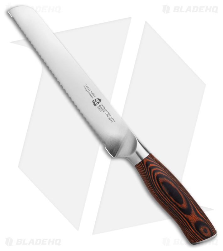 Tuo Cutlery Fiery Phoenix Bread Knife Pakkawood (9" Satin)