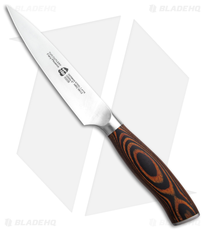 kiruakirua　0825 Tuo Cutlery Fiery Phoenix Utility Knife | Pakkawood - Blade HQ