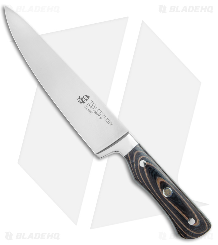 Tuo Cutlery Legacy Chef Knife Layered G-10 (8" Satin)