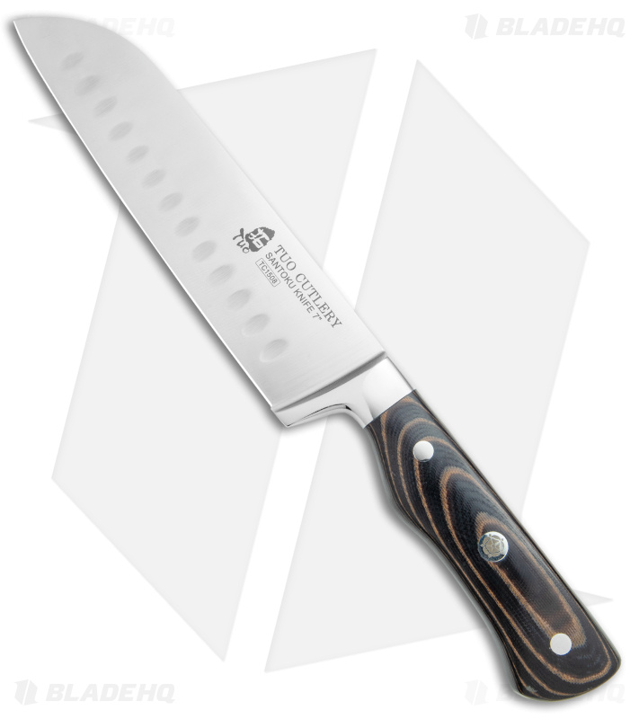 Tuo Cutlery Legacy Santoku Knife Layered G-10 (7" Satin)