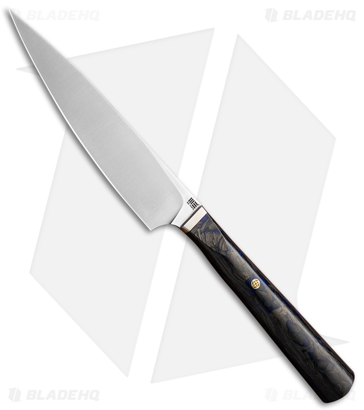 WE Knife Co. Kitchen Yakula 4.5" Paring Knife Titanium/CF Black + Blue 2013A