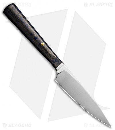 WE Knife Co. Kitchen Yakula 4.5" Paring Knife Titanium/CF Black + Blue 2013A