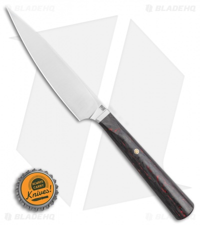 WE Knife Co. Kitchen Yakula 4.5" Paring Knife Titanium/CF  Red + Black 2013B