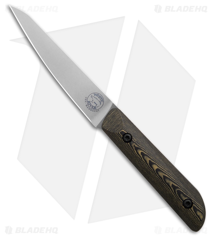 White River Knives Liong Mah Four Steak Knife Set Maple & Blk Richite