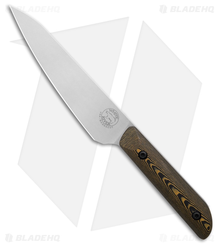 White River Knives Liong Mah Two Knife Set Chef/Utility Maple & Blk Richlite