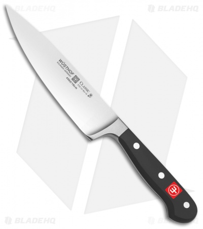 Wusthof Classic 6" Cook's/Chef's Kitchen Knife Black Polymer