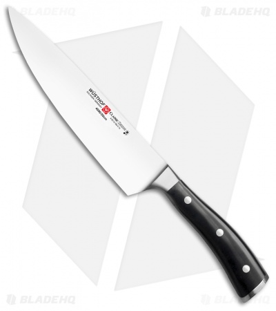 Wusthof Classic Ikon 8" Chef's/Cook's Kitchen Knife Black Polymer
