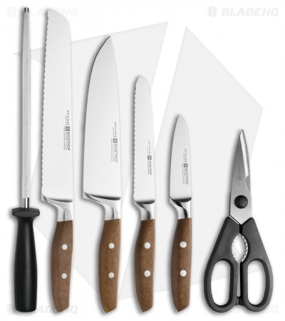 Wusthof Epicure 7-Piece Kitchen Knife Set w/ Wooden Block