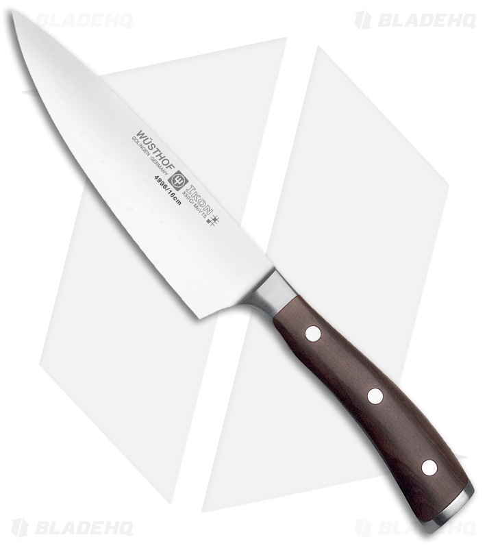 Wusthof Ikon 6" Chef's/Cook's Kitchen Knife Grenadill Wood