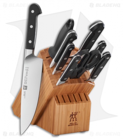 Zwilling Pro 10 Piece Kitchen Knife Set w/ Bamboo Block