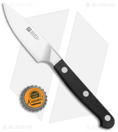 Zwilling Pro 3" Paring Kitchen Knife Black Three Pin