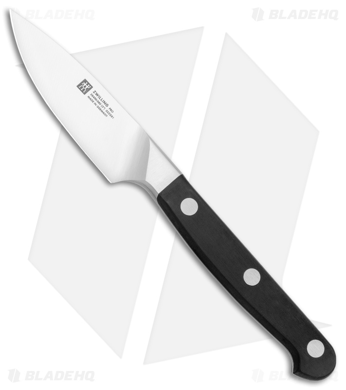 Zwilling Pro 3" Paring Kitchen Knife Black Three Pin