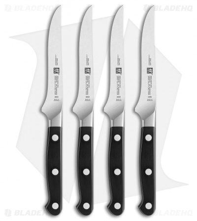 Zwilling Pro 4-Piece Steak Knife Kitchen Set (4.4" Satin)